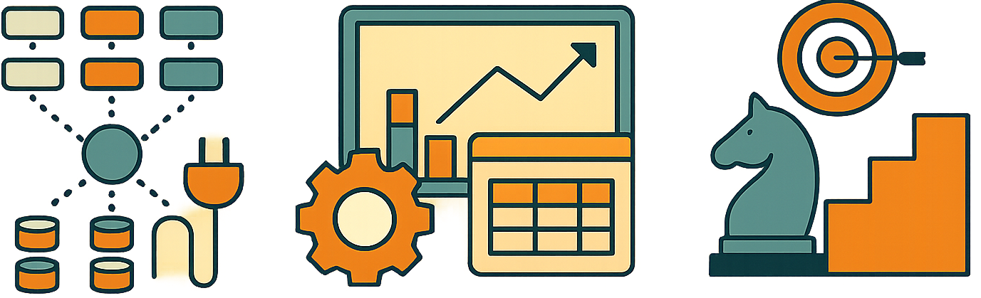 Business, Policy, and Science Illustration